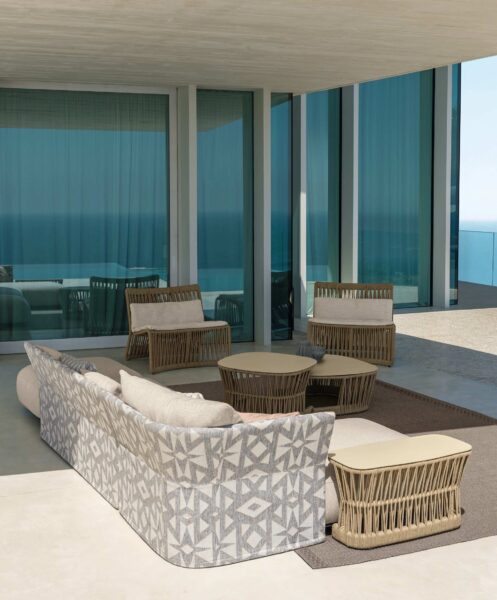 Cliff Poltrona lounge in corda 3