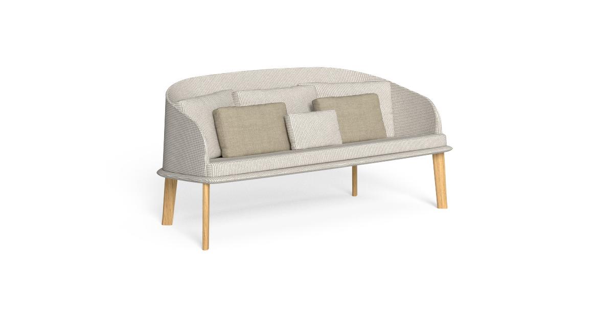 CleoSoft//Wood Divano love seat