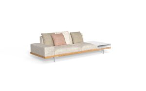sofa dx 3 seater fabric arm + shelf