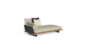 Sofa 2 seaters dx + pouf sx