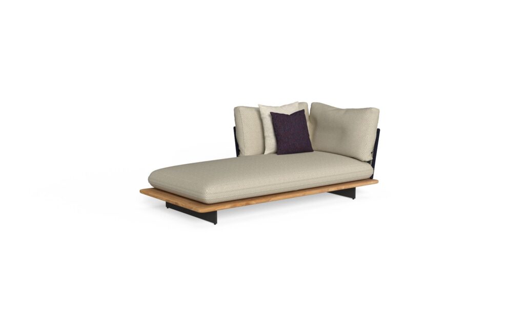 Sofa 2 seaters corner sx + pouf dx