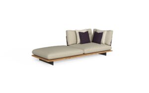 Sofa 3 seaters sx corner + pouf dx