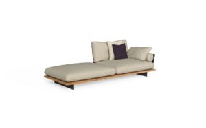 Sofa 3 seaters sx + pouf dx