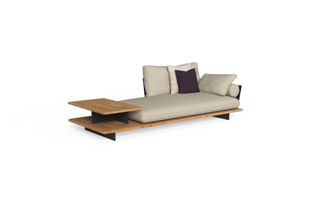 Sofa 3 seaters sx + table dx