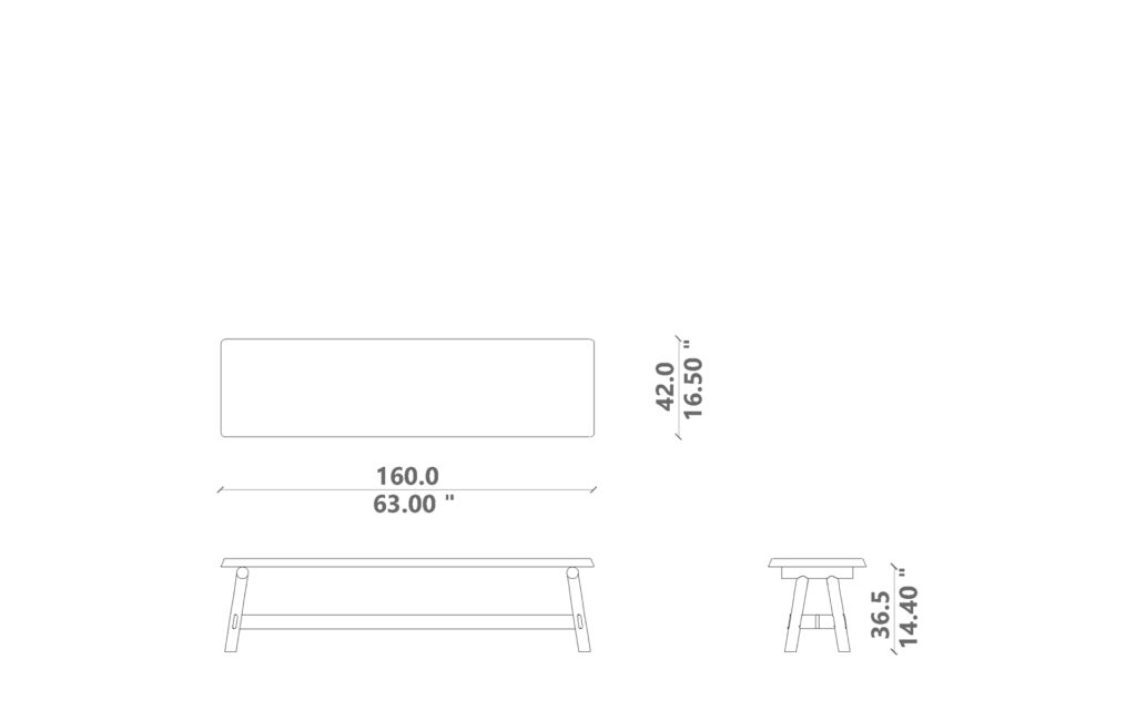 Hydra consolle 160x42x40H