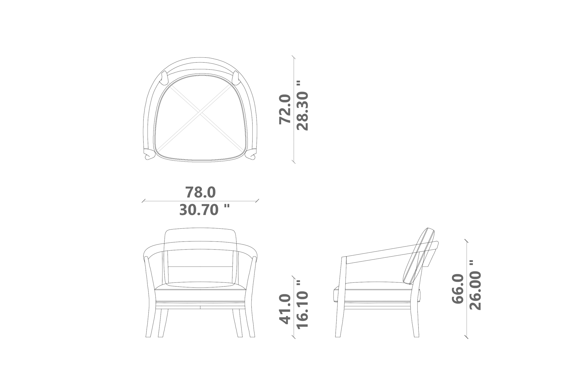 Alicia poltrona living