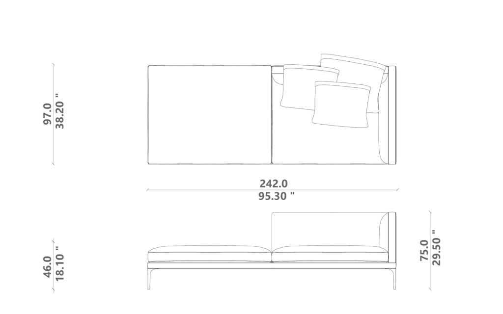 Soul sofa corner 03 sx